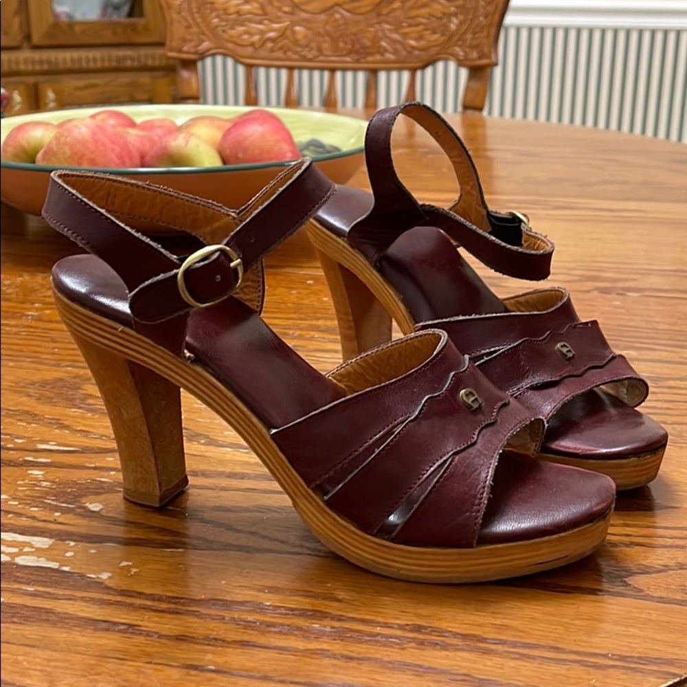 Vintage wooden heels